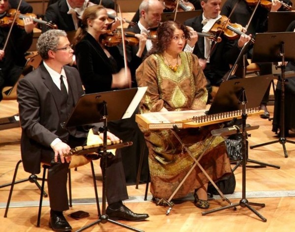 Me and Hanan El-Shemouti playing in Together with Requiem in the Berlin Philharmony